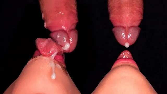 Close Up Bottom View: Best Milking Mouth will Milk Your Dick and all Your Cum poster