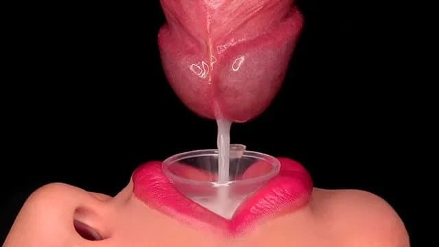 Close Up: Best Milking Mouth Made You Cum Through the Funnel! Cum Feeding! Se poster