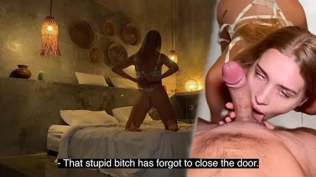 Peeping on My Hot Stepsis. She's Cheating on Her Boyfriend! Don't Tell Him Pl poster